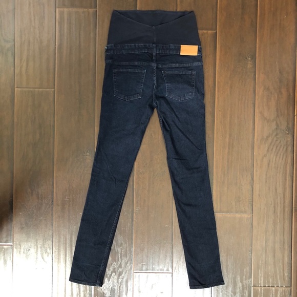 H&M Mama Maternity Dark Wash Skinny Jeans 6 - Picture 4 of 5